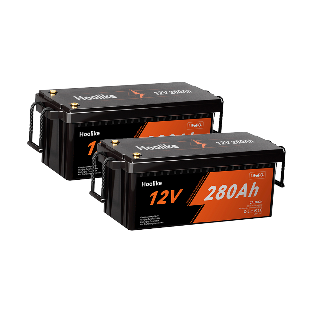 HOOLIKE 12,8V 280Ah litium-jernfosfat (LiFePO4)-batteri