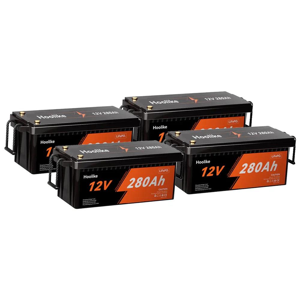 HOOLIKE 12.8V 280Ah Lithium Iron Phosphate (LiFePO4) Battery - Hoolike