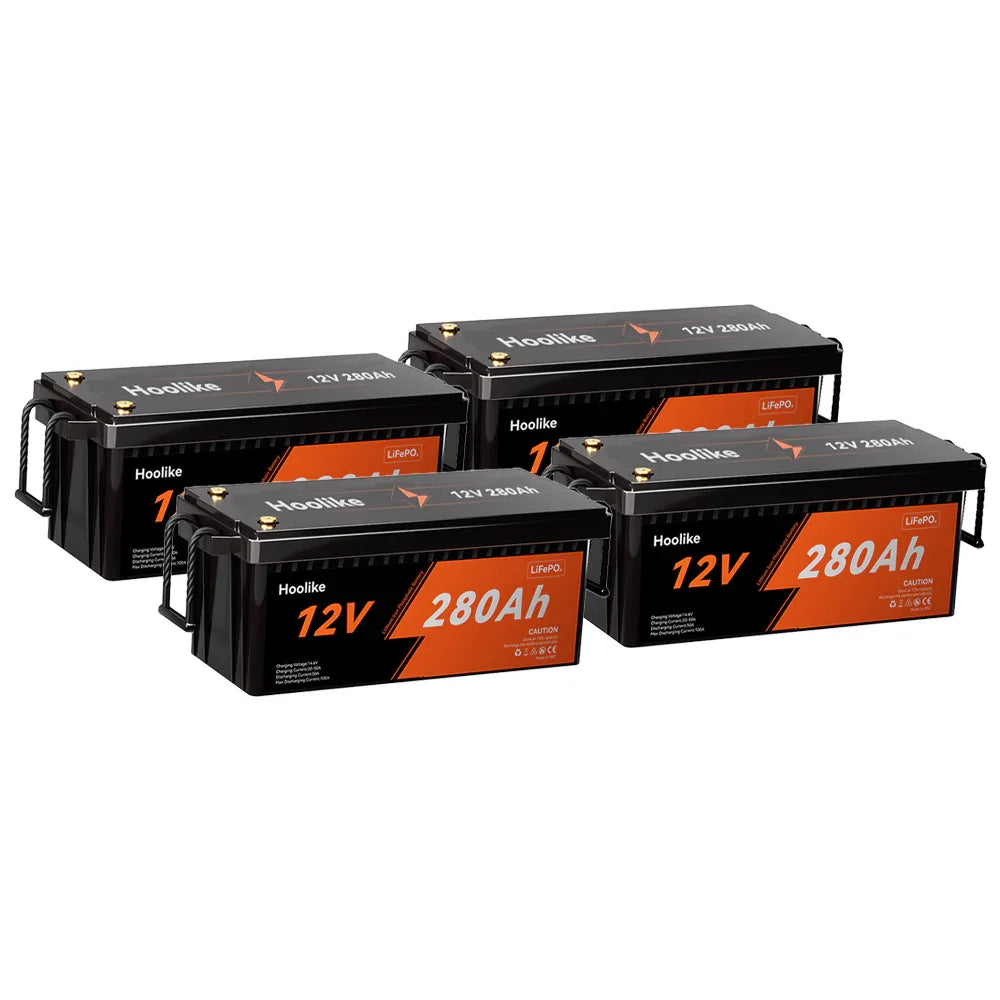 HOOLIKE 12.8V 280Ah litium-rautafosfaatti (LiFePO4) akku