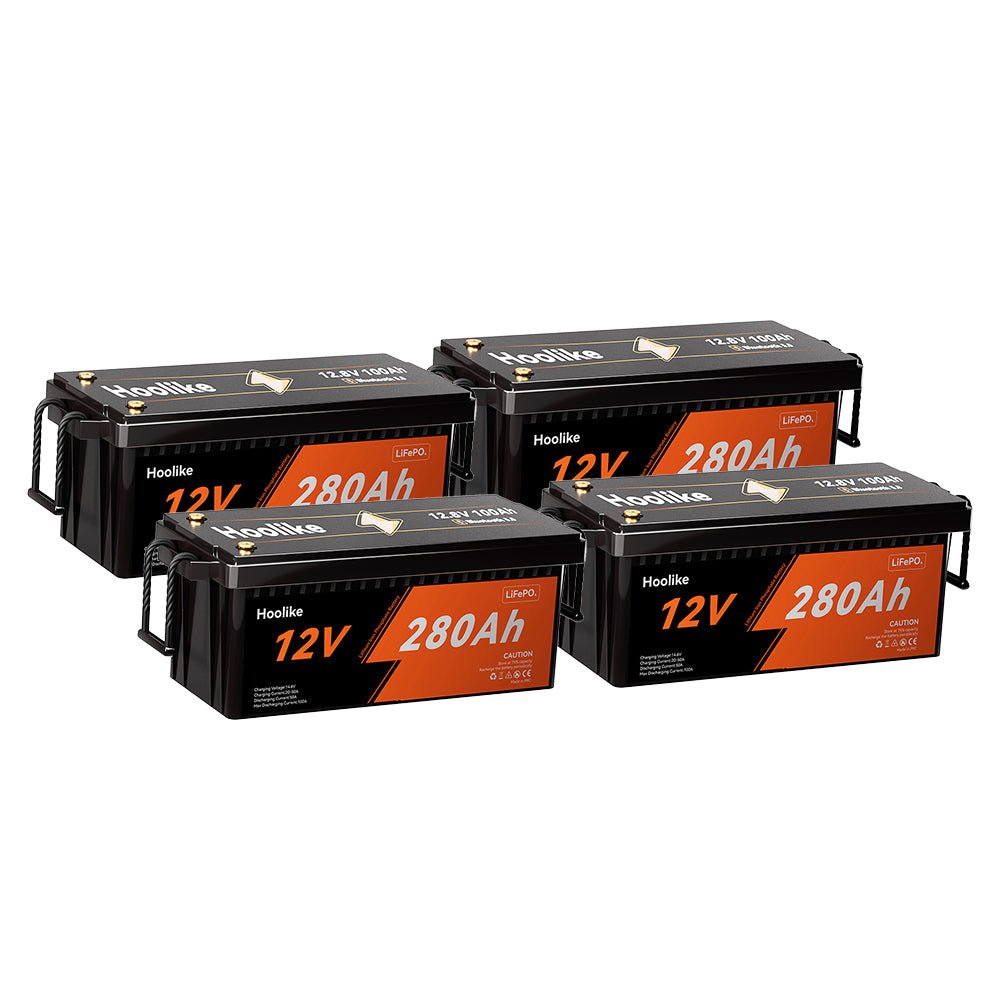 HOOLIKE 12.8V 280Ah Lithium Iron Phosphate (LiFePO4) Battery