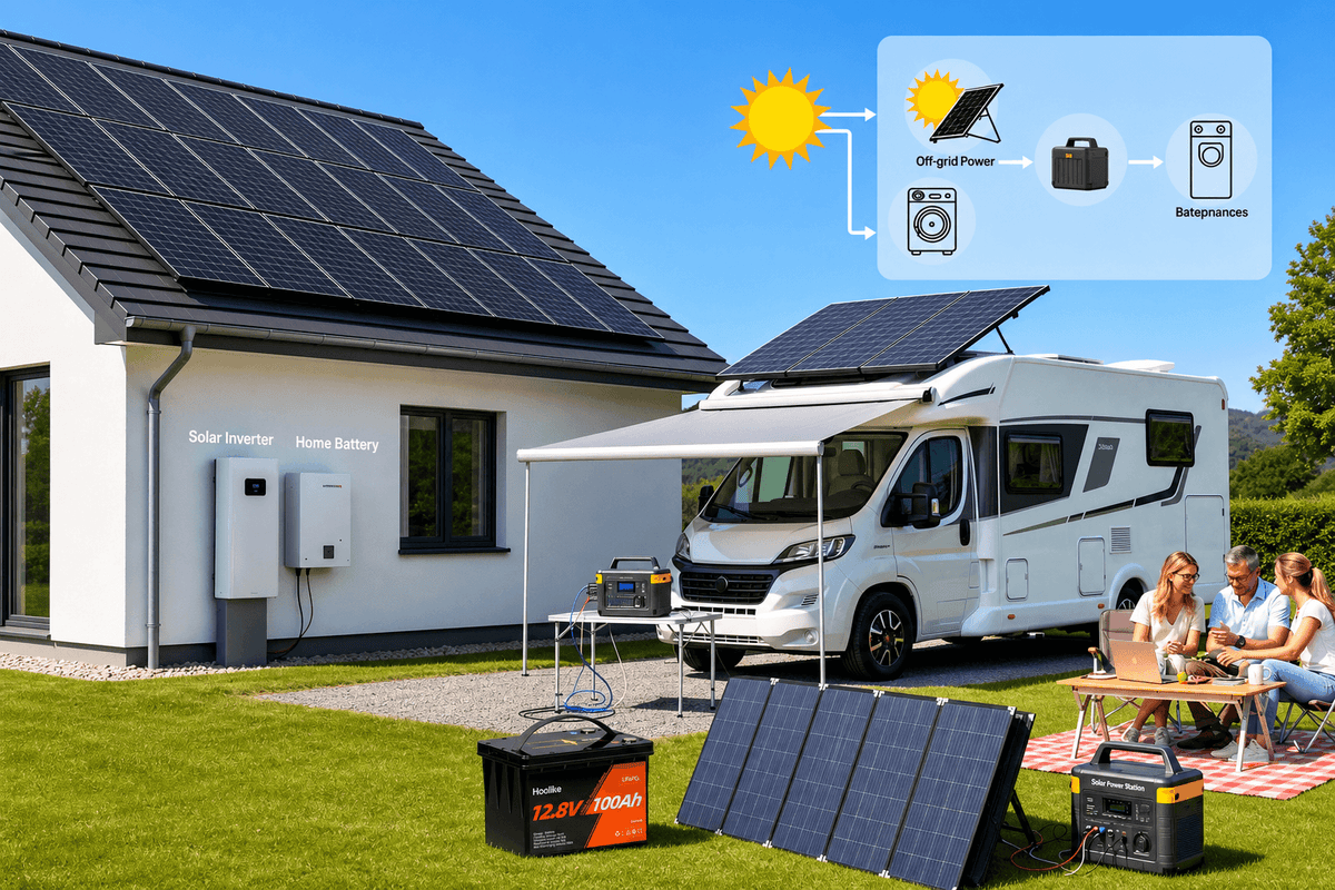 Safest LiFePO4 battery setup for home emergency backup power and outdoor RV camping