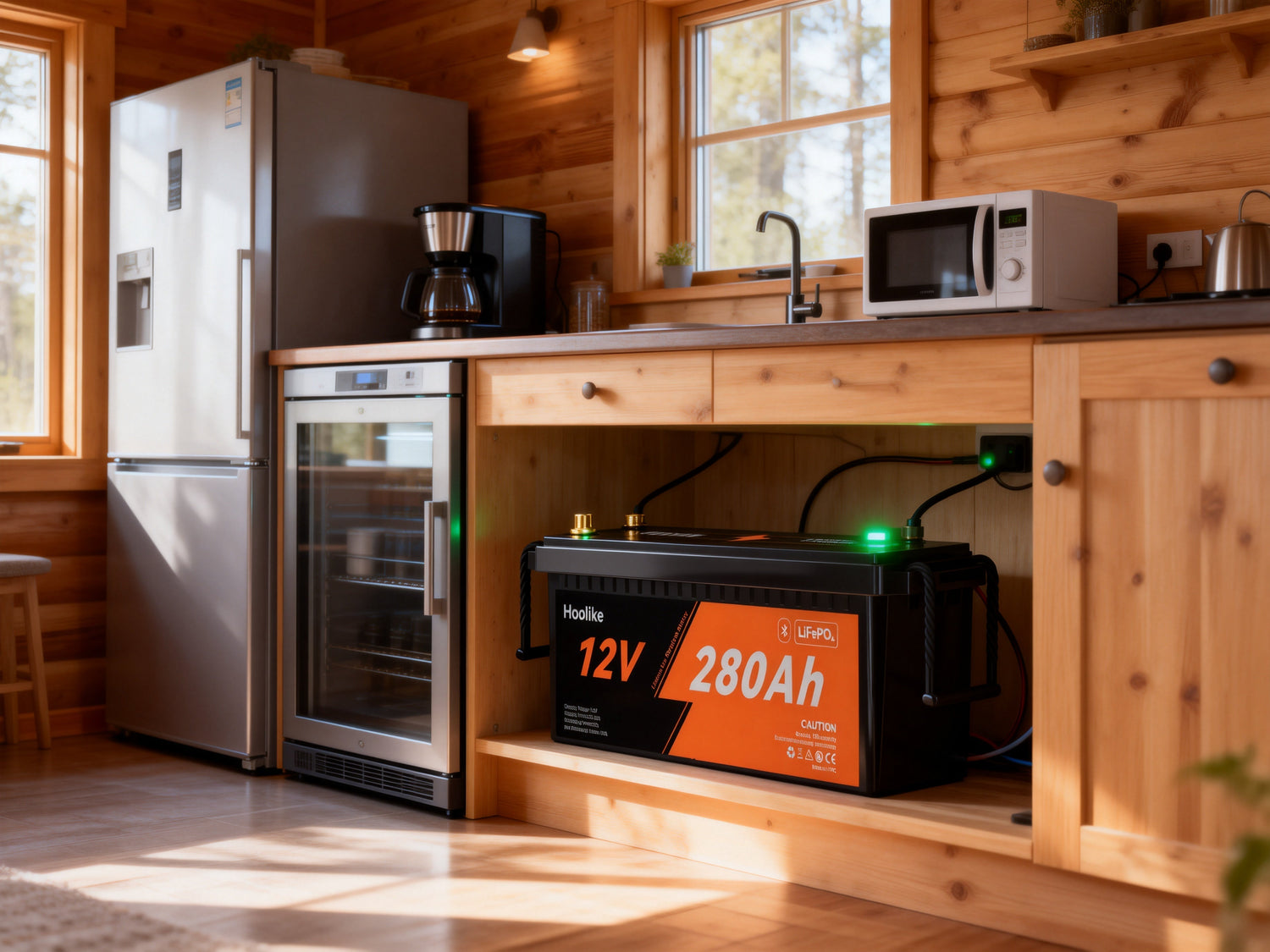 Lifepo4 battery is used in a modern house.