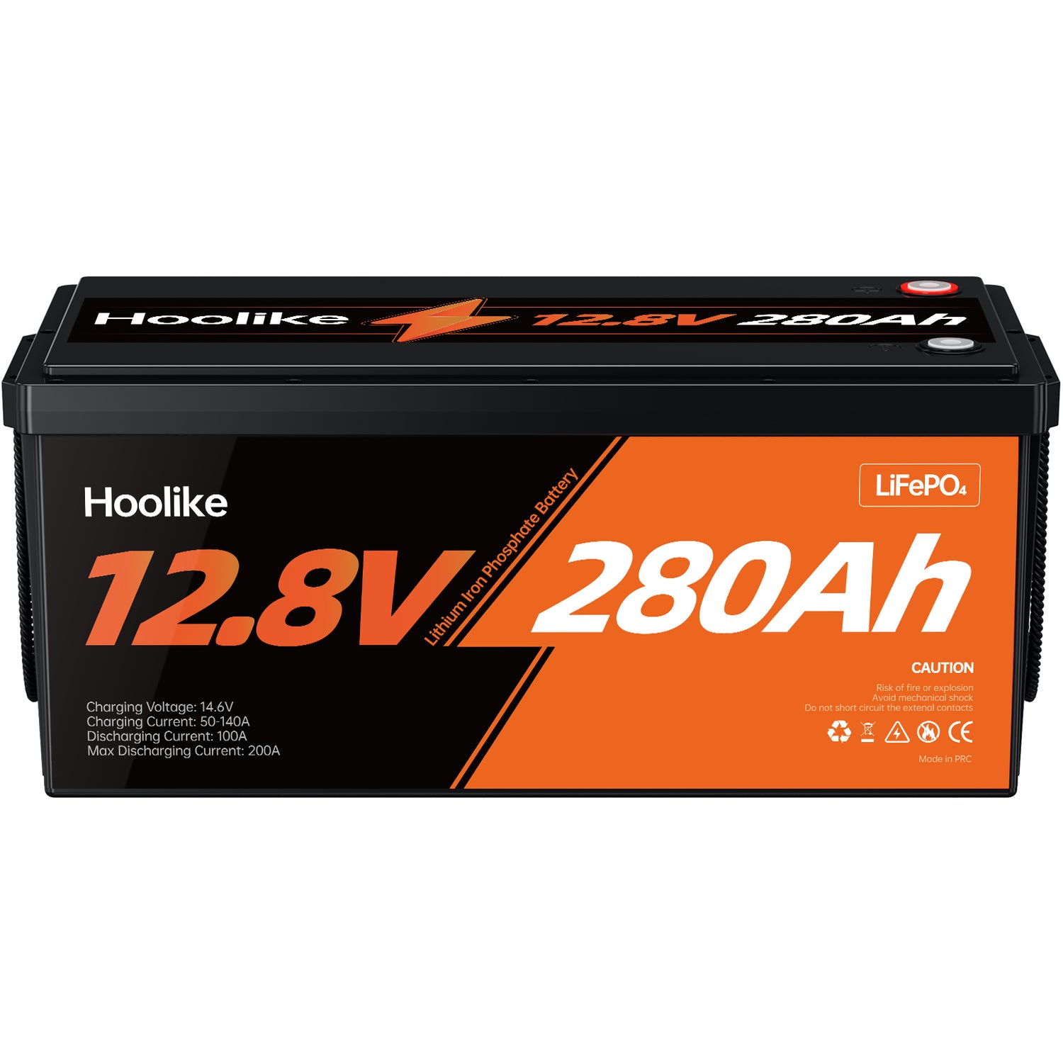 HOOLIKE 12.8V 280Ah Lithium Iron Phosphate (LiFePO4) Battery - Hoolike