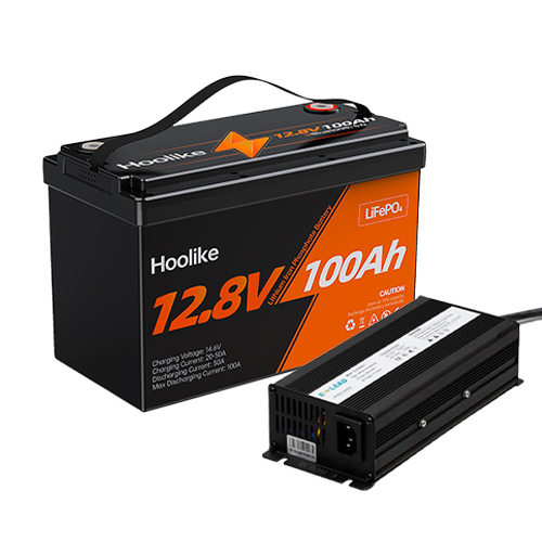 HOOLIKE 12.8V 100Ah Lithium Iron Phosphate (LiFePO4) Battery