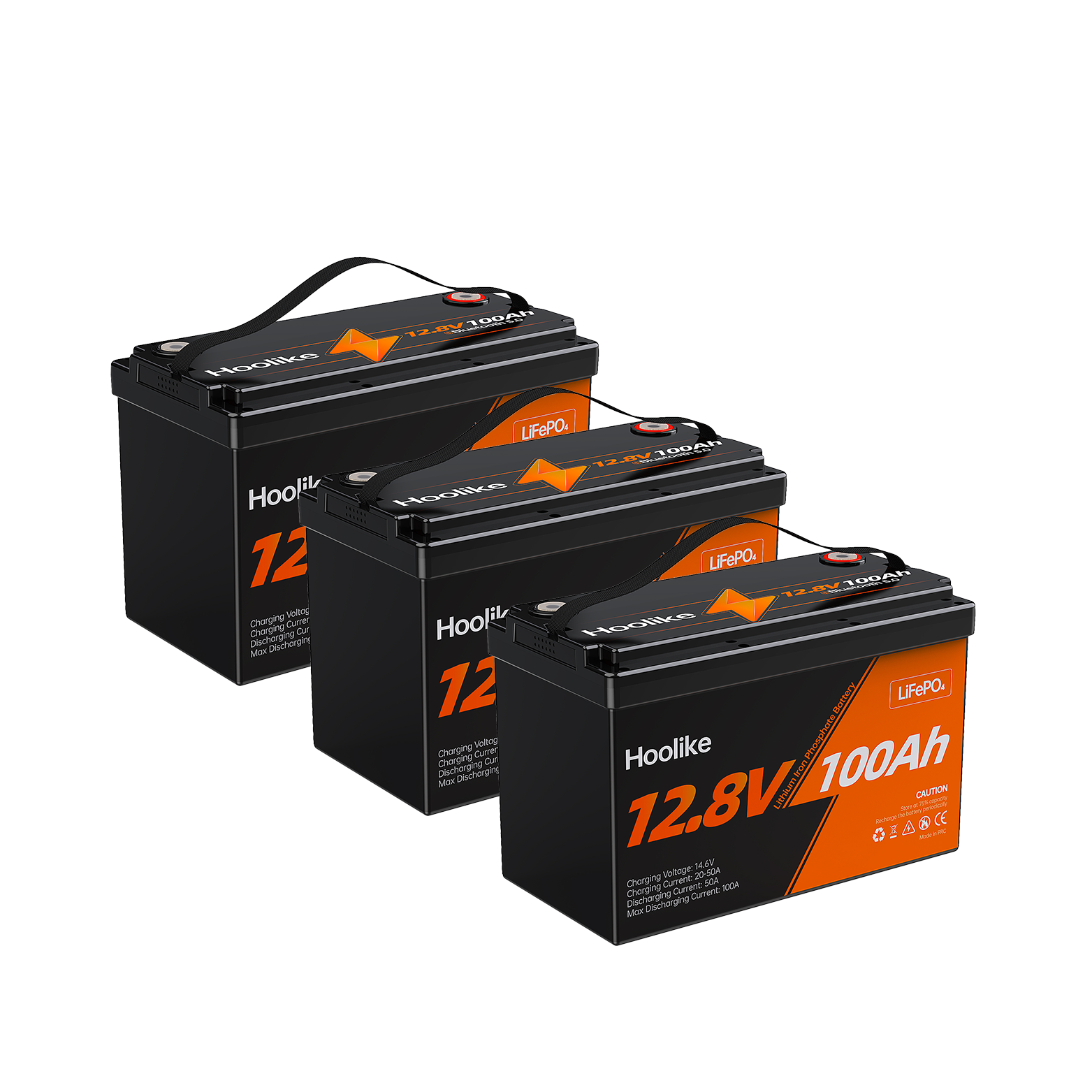 HOOLIKE 12.8V 100Ah Lithium Iron Phosphate (LiFePO4) Battery - Hoolike