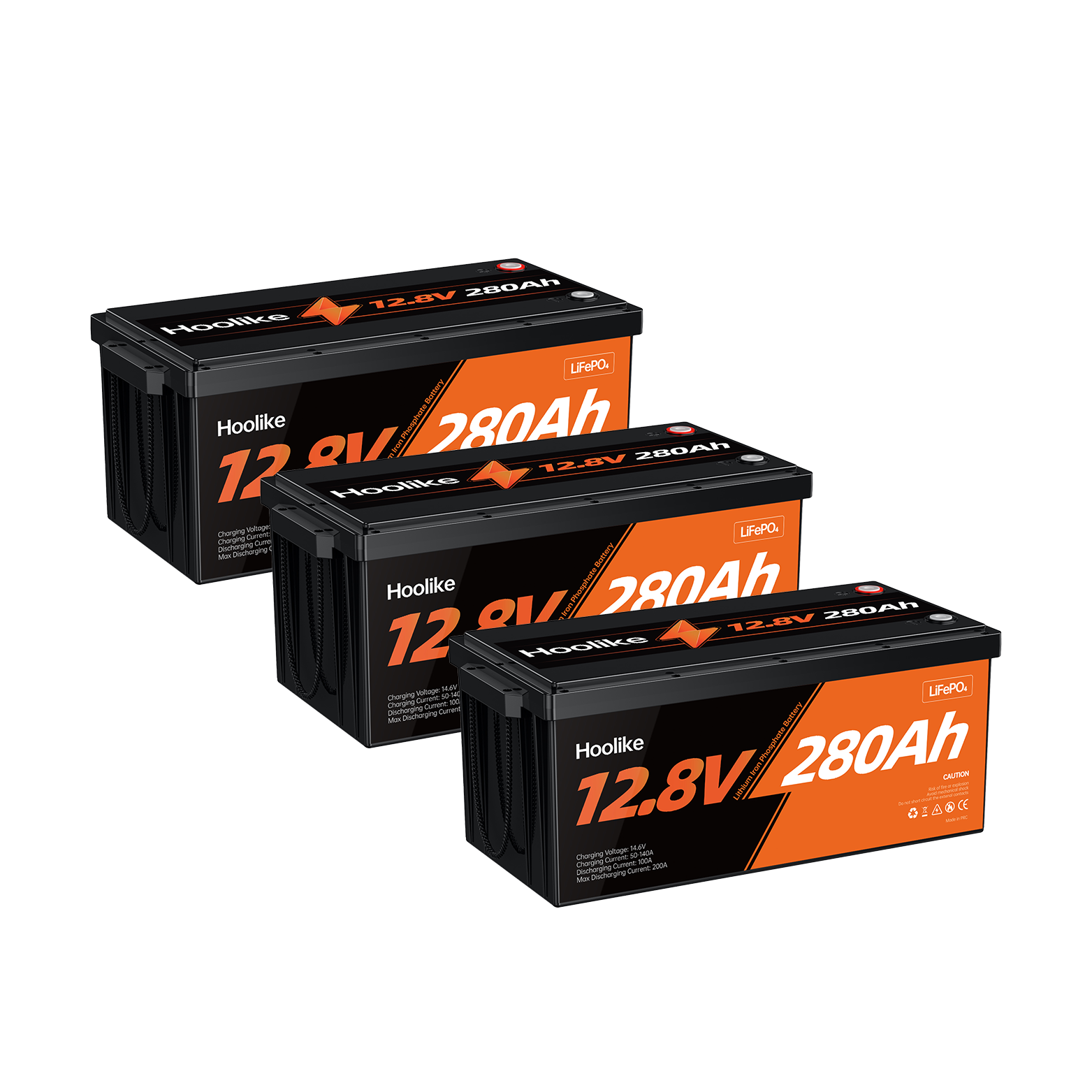 HOOLIKE 12.8V 280Ah Lithium Iron Phosphate (LiFePO4) Battery - Hoolike