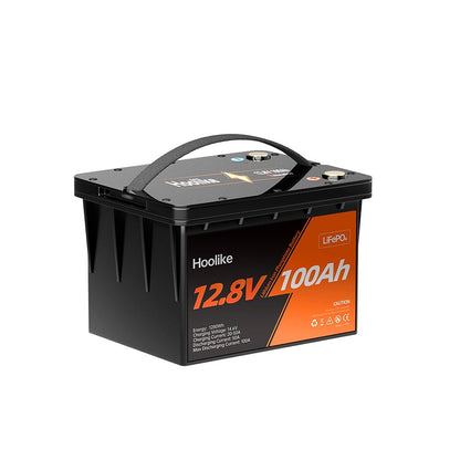HOOLIKE 12,8V 100Ah litiumjärnfosfatbatteri (LiFePO4)