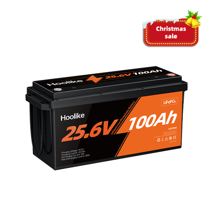 HOOLIKE 25,6V 100Ah litiumjärnfosfatbatteri (LiFePO4)